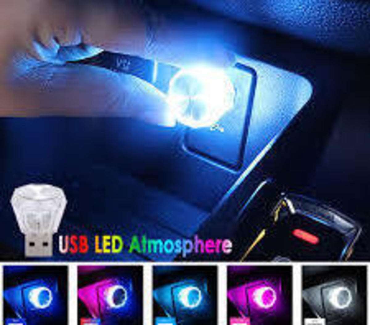 Diamond shape Car Mini USB LED Environmental Lights
