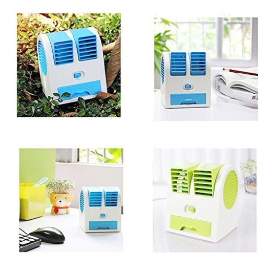 Portable Dual Bladeless Small Water Air Cooler for Home/Office/Car/Garden (Multicolour )