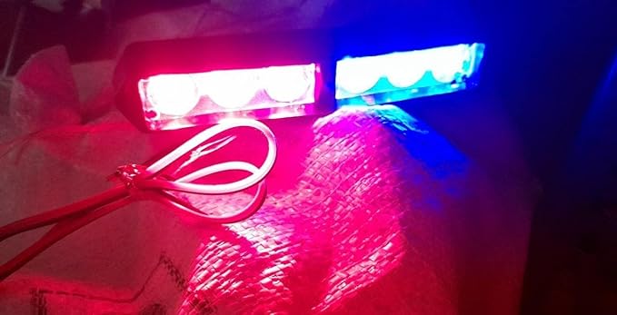 6 Led Strobe Light For Bike | Warning Emergency Police Light | Motorcycle Strobe Light