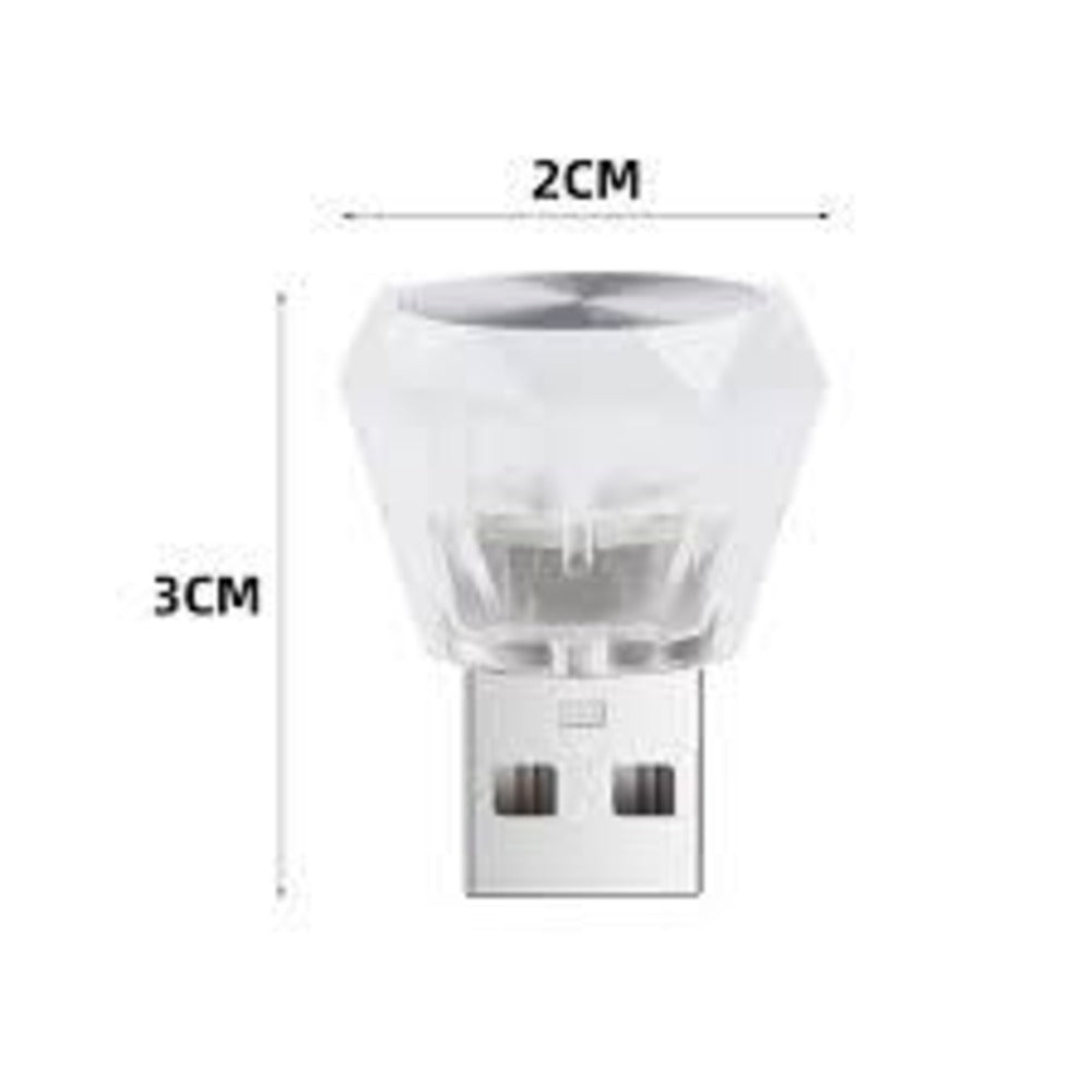 Diamond shape Car Mini USB LED Environmental Lights