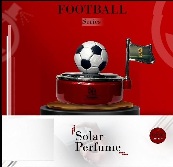 Solar Rotating Football Air Freshener